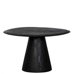 Design Couchtisch in Schwarz Massivholz - Standing