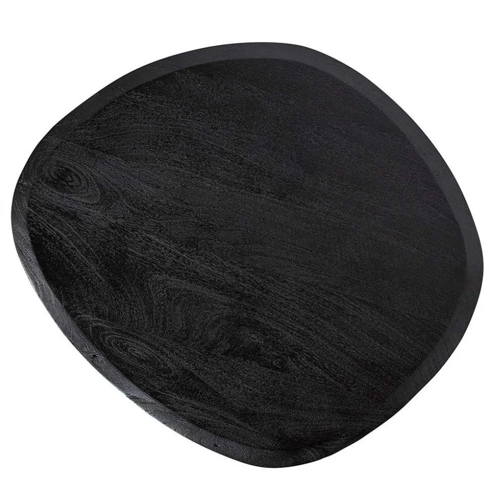 Design Couchtisch in Schwarz Massivholz - Standing