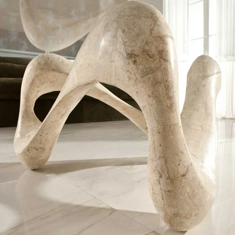 Design Couchtisch Orcia mit Glasplatte