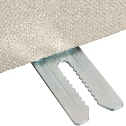 Design Ecksofa ohne Armlehnen in Beige - Madrilena