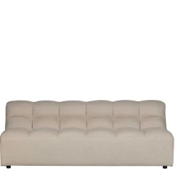 Design Ecksofa ohne Armlehnen in Beige - Madrilena