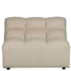 Design Ecksofa ohne Armlehnen in Beige - Madrilena
