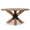 Design Esstisch aus Akazienholz mit Metall - Venezia