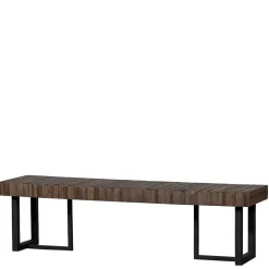 Design Esszimmerbank aus Recyclingholz Teak - Halling