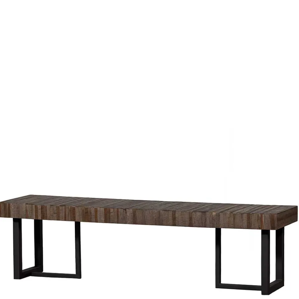 Design Esszimmerbank aus Recyclingholz Teak - Halling