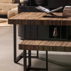 Design Esszimmerbank aus Recyclingholz Teak - Halling