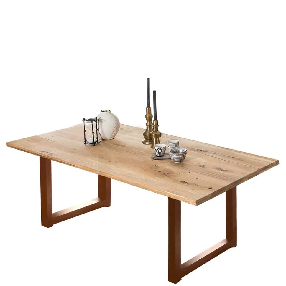 Design Esszimmertisch mit geölter Holzplatte - Aschau