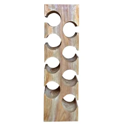 Design Flaschenregal aus Mangobaum Massivholz - Yucata