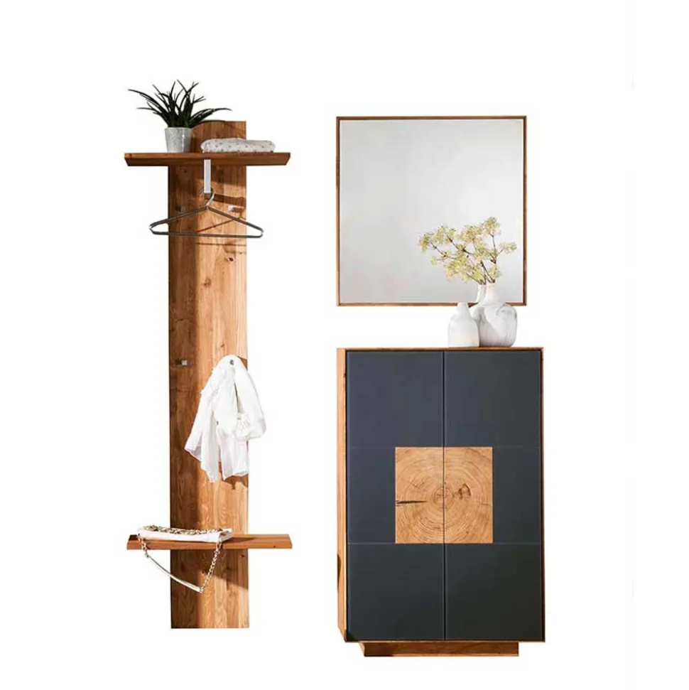 Design Flureinrichtung in Wildeiche - Mandrey I (dreiteilig)