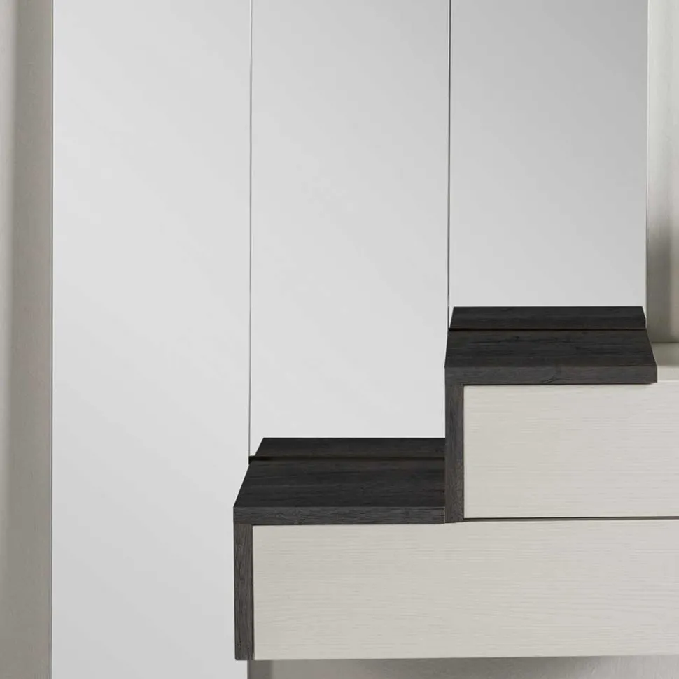 Design Flurmöbel in Weiß & Schwarz - Uwida (vierteilig)