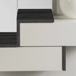 Design Flurmöbel in Weiß & Schwarz - Uwida (vierteilig)