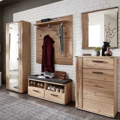 Design Flurmöbel mit Baumkante - Konvava (fünfteilig)