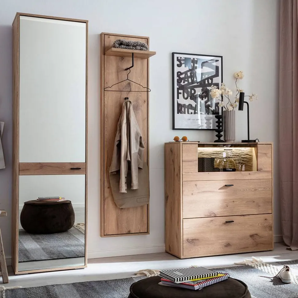 Design Flurmöbel Set in Wildeiche - Vapposia (dreiteilig)