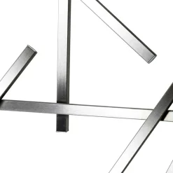 Design Garderobe aus gebürstetem Edelstahl - Lomarios