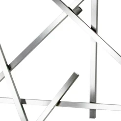 Design Garderobe aus gebürstetem Edelstahl - Lomarios