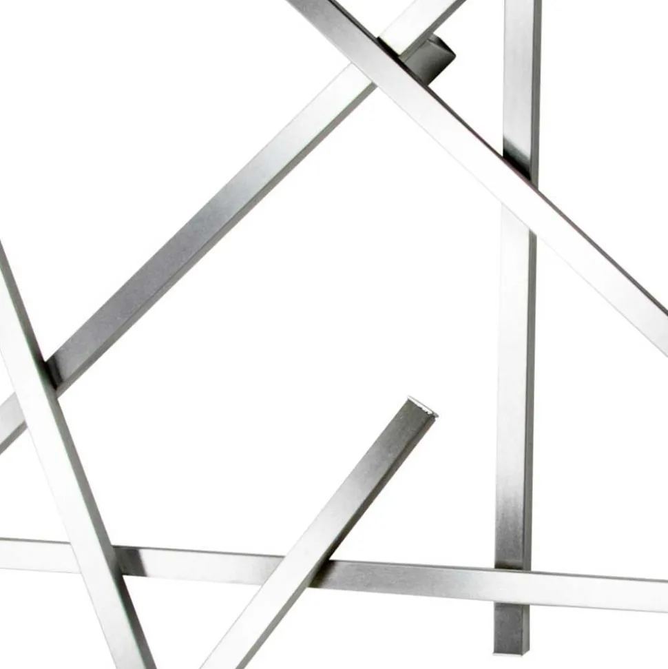 Design Garderobe aus gebürstetem Edelstahl - Lomarios