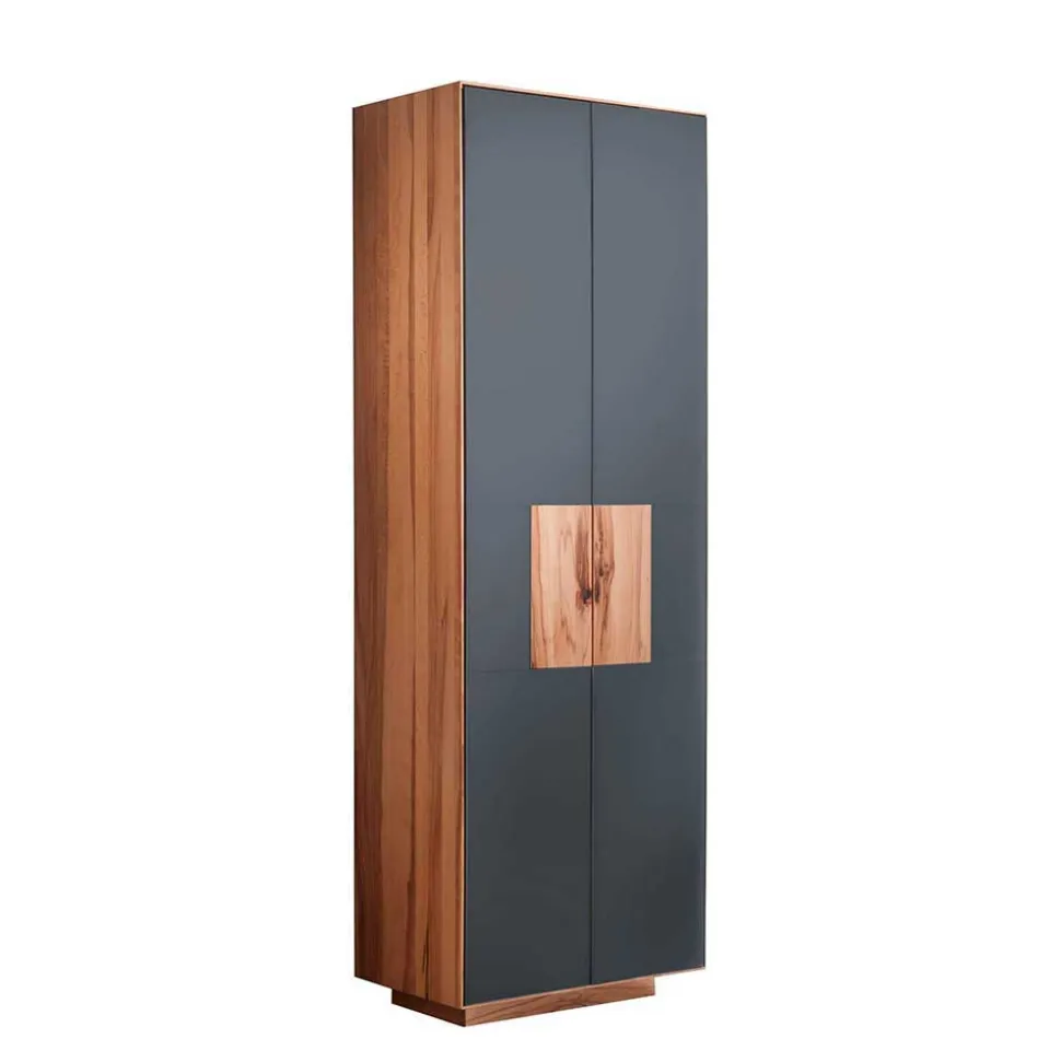 Design Garderobenschrank in Anthrazit Glas - Mandrey