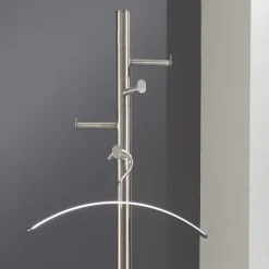 Design Garderobenständer aus Edelstahl Marcs gebürstet