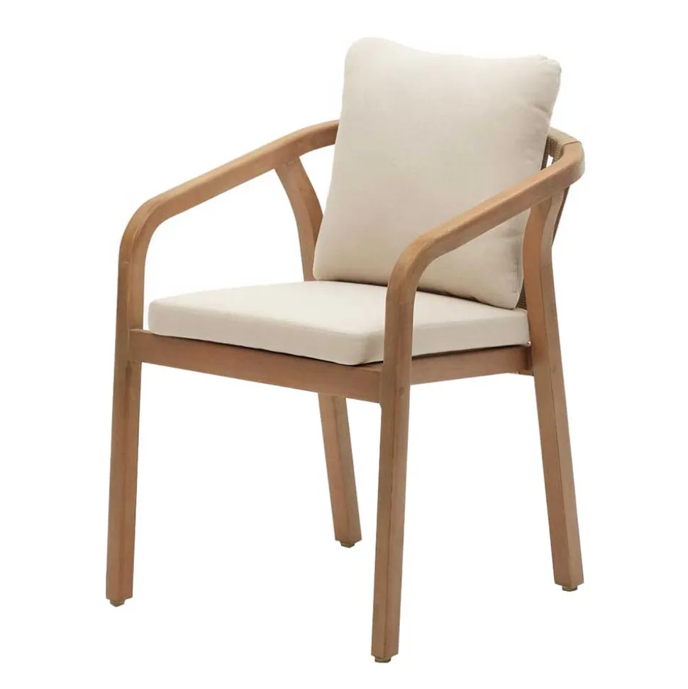 Design Gartenstühle mit Armlehnen - Faneto (4er Set)