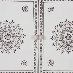 Design Highboard aus Mangoholz reich verziert - Magie