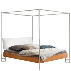 Design Himmelbett in Eiche Natur & Weiß - Risa