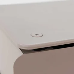 Design Hochkommode aus Stahl in Taupe - Ciranda