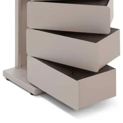 Design Hochkommode aus Stahl in Taupe - Ciranda