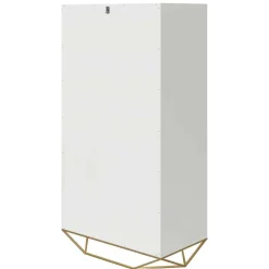 Design Hochkommode in Weiß & Gold - Fiolpedo