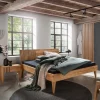 Design Holzbett aus Wildeiche 140x200 - Manarola