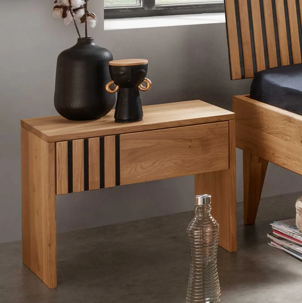 Design Holzbett aus Wildeiche 140x200 - Manarola