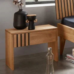 Design Holzbett aus Wildeiche Massivholz - Manarola I