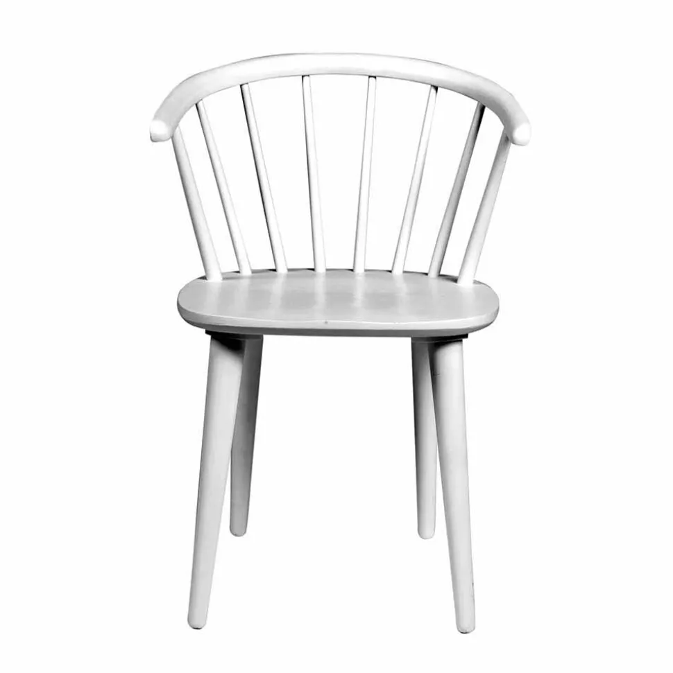 Design Holz-Stuhl in Weiß - Cleveland (2er Set)