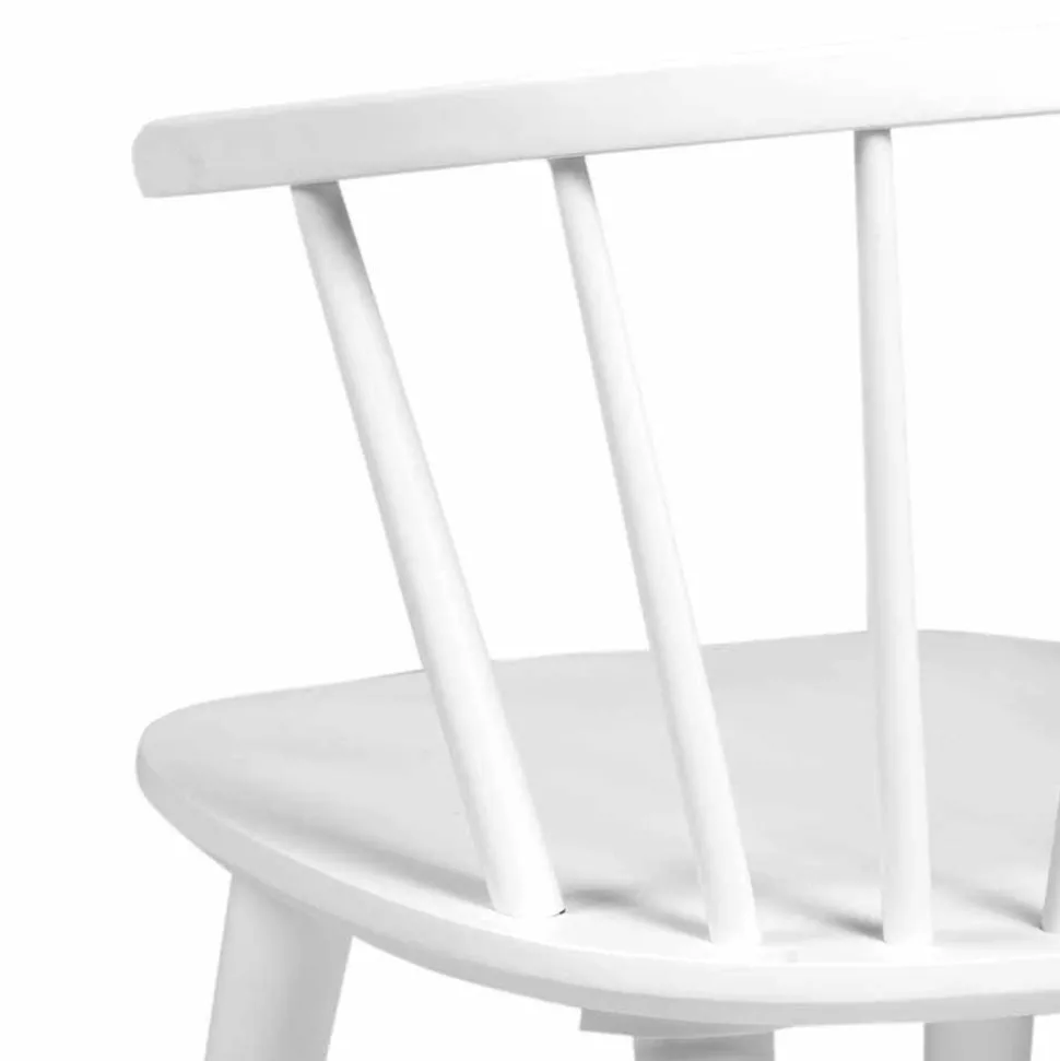 Design Holz-Stuhl in Weiß - Cleveland (2er Set)