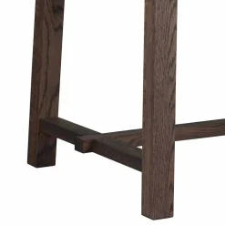 Design Holztisch aus Eiche dunkel lackiert und gebürstet - Vedraza