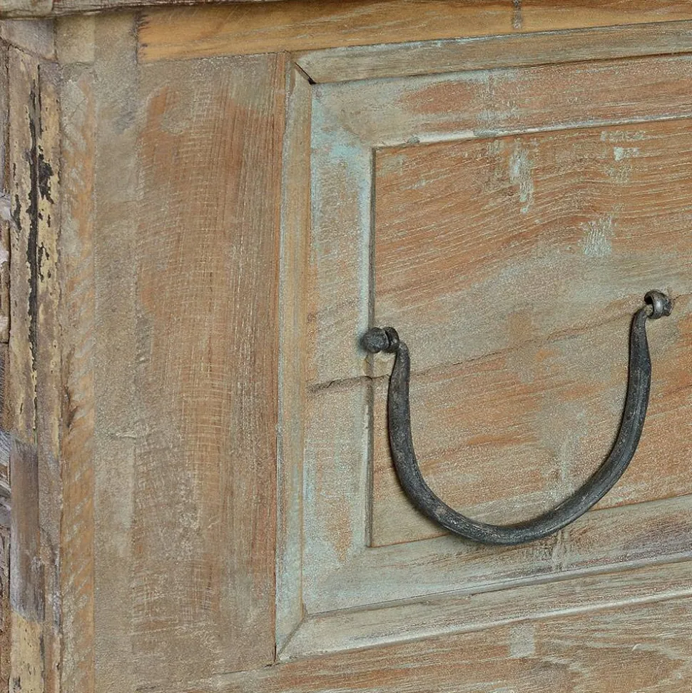 Design Holztruhe mit flachem Deckel - Gregoriana