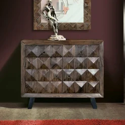 Design Kombi-Kommode aus massivem Rosenholz - Christoma