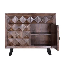 Design Kombi-Kommode aus massivem Rosenholz - Christoma