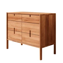 Design Kommode aus Wildbuche Massivholz - Indrya