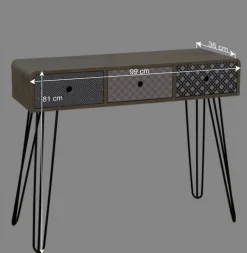 Design Konsolentisch Drondo im Retro Stil