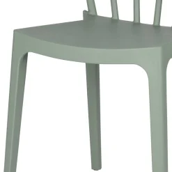 Design Kunststoff Stuhl in Hellgrün - Dave (2er Set)
