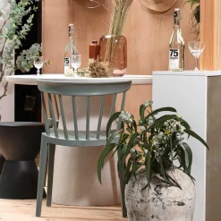 Design Kunststoff Stuhl in Hellgrün - Dave (2er Set)