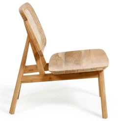 Design Loungestuhl aus Rattan & Teak - Plataya