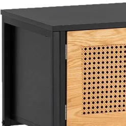 Design Lowboard in Schwarz und Natur - Around