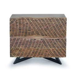 Design Nachtkommode aus Massivholz - Merlan