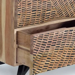 Design Nachtkommode aus Massivholz - Merlan