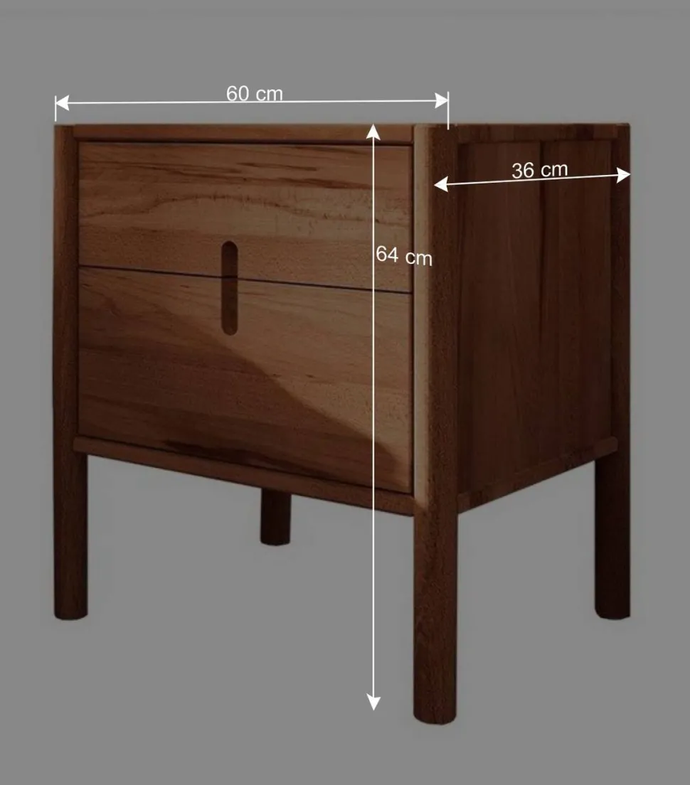 Design Nachtkommode 60x64x36 - Indrya