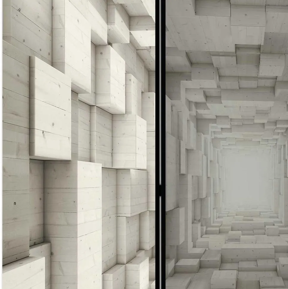 Design Paravent mit 3D Print Motiv - Angelina