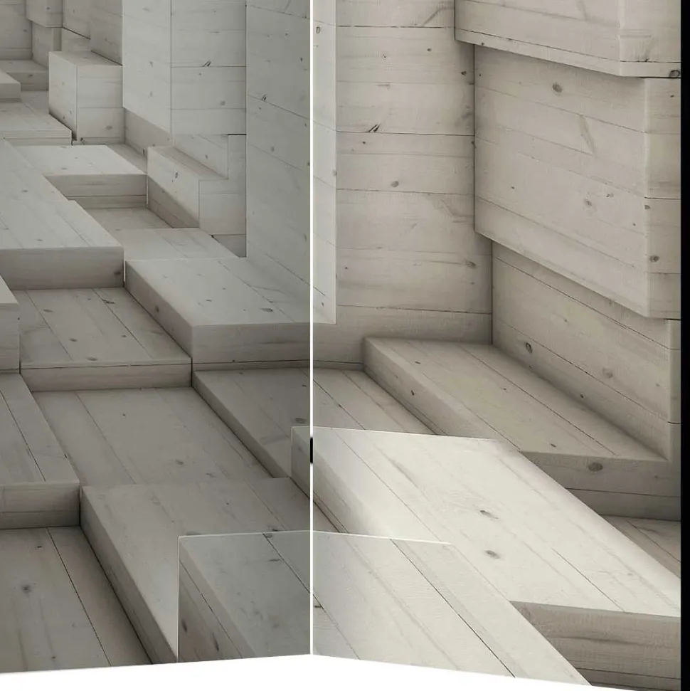 Design Paravent mit 3D Print Motiv - Angelina