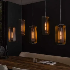 Design Pendelleuchte mit fünf Schirmen - Second