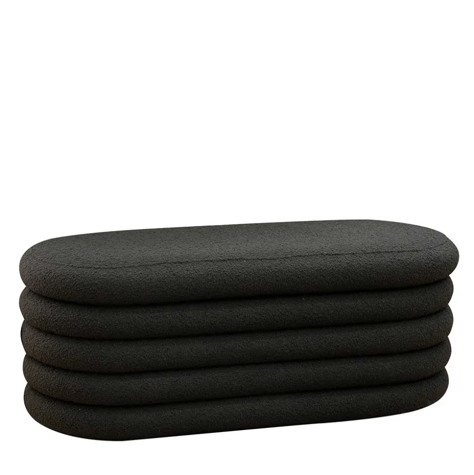 Design Polsterbank in Anthrazit Boucle - Idris